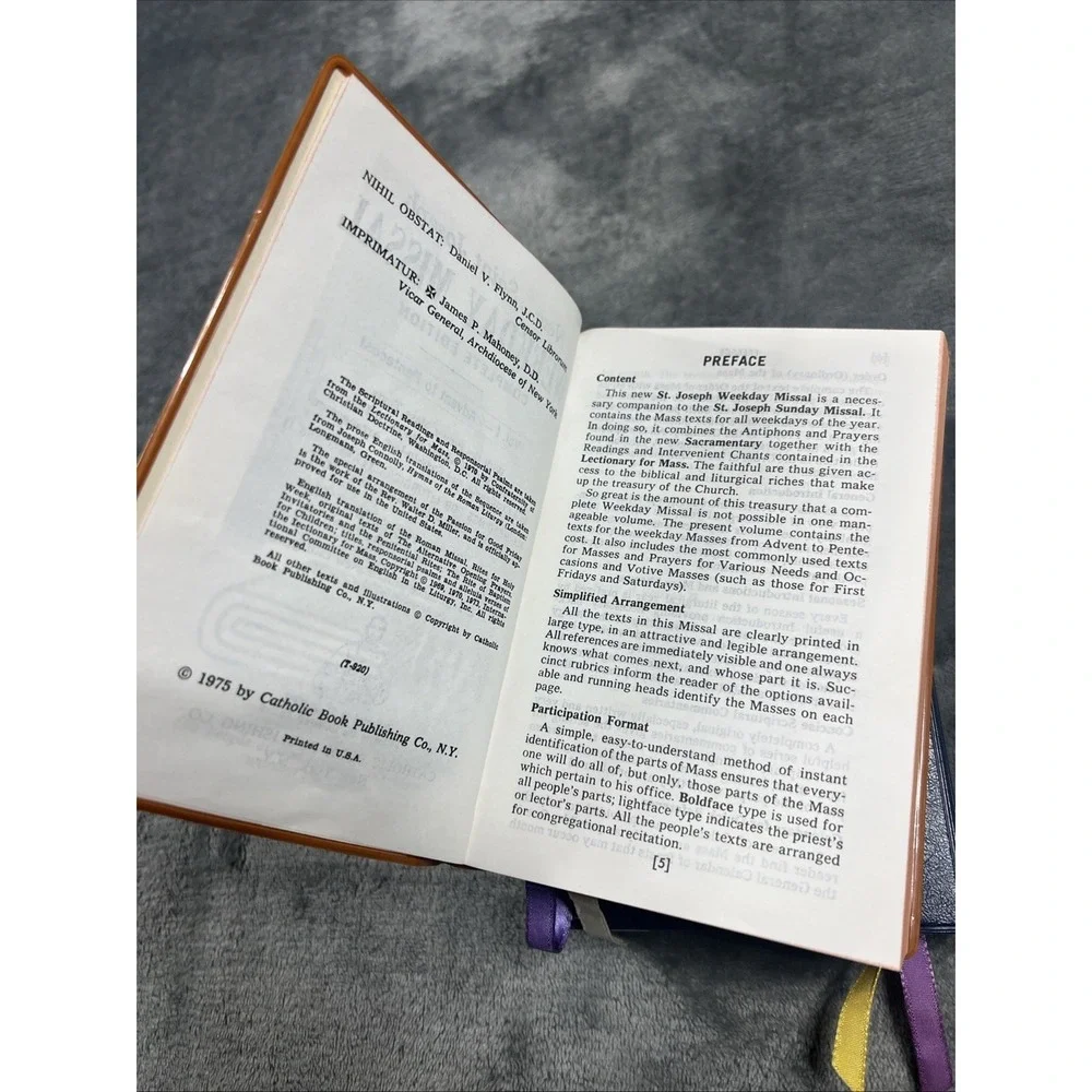 New St Joseph Weekday Missal Book Lot of 2 Complete Edition 2 Volume Religion - Picture 7 of 8